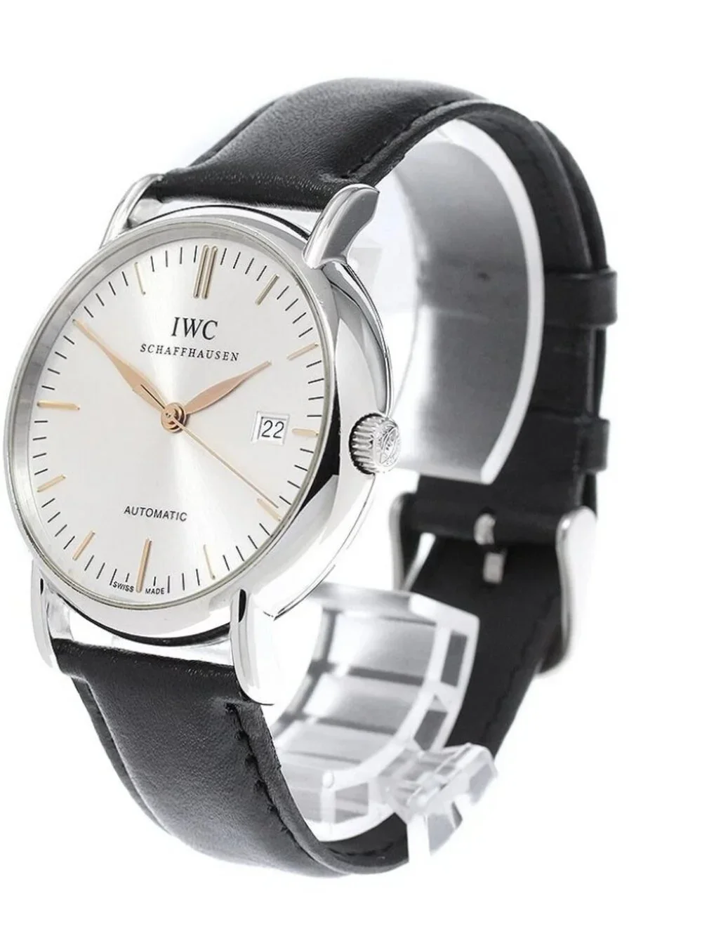 IWC SCHAFFHAUSEN Portofino IW356307 Date Silver Dial Automatic Men's_966490